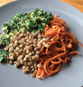 weet potato noodle bowl