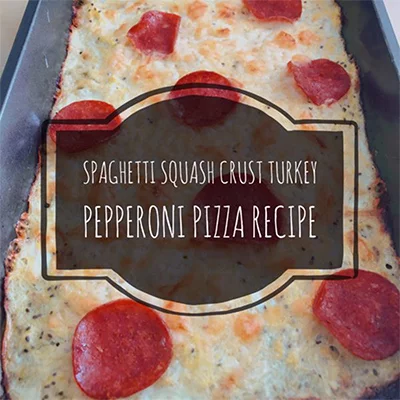 spaghetti squash crust turkey pizza