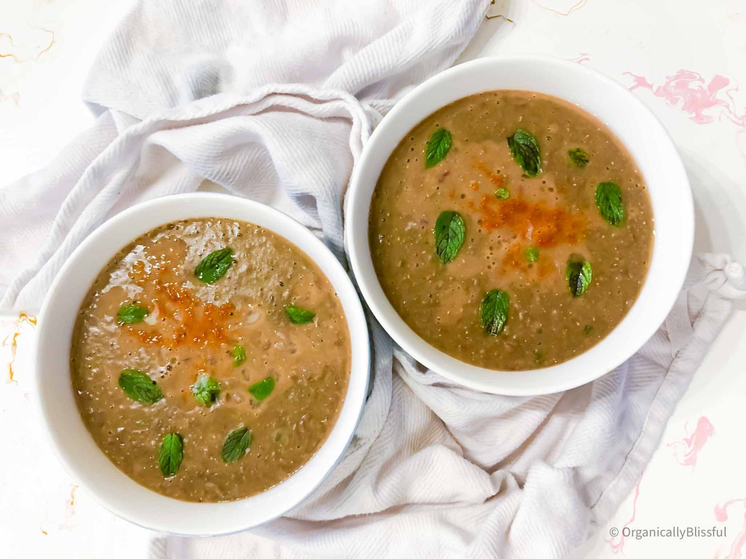 Easy Vegan Vitamix Mediterranean Lentil Soup Organically Blissful