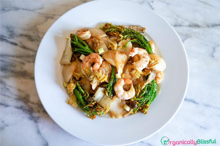 StirFried Shanghai Rice Cakes (Chao Nian Gao) Organically Blissful