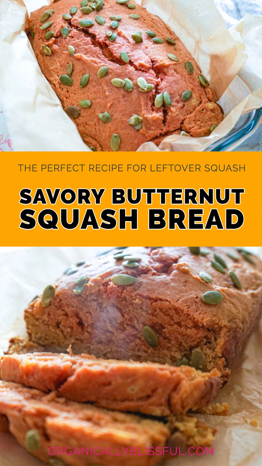 Delicious savory butternut squash bread 