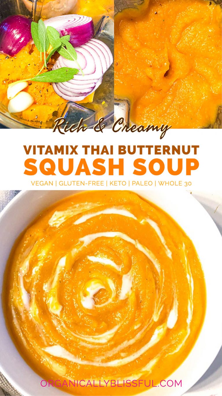 Vitamix Thai Butternut Squash Soup Organically Blissful