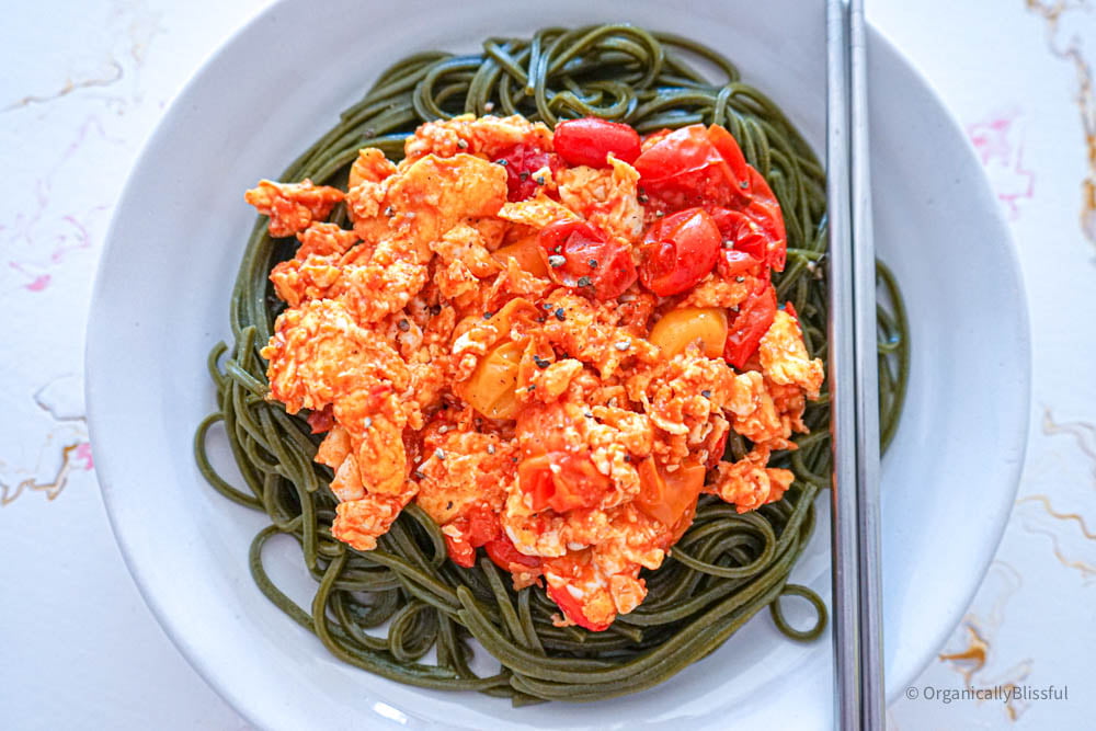 tomato egg with noodle