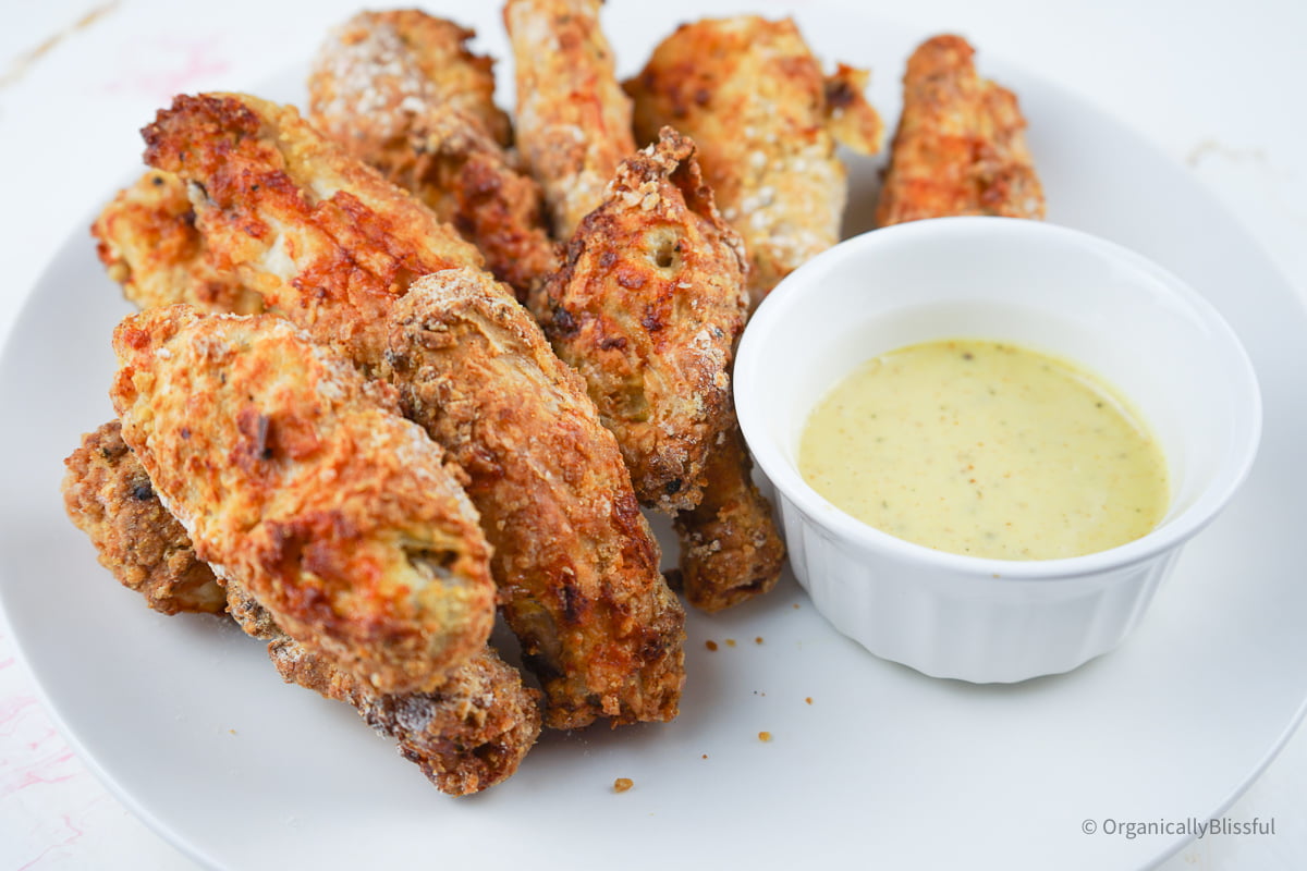 air fryer chicken wings with honey mustard