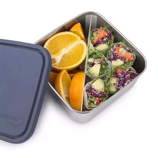 U Konserve Divided To-Go Large Container, Ocean U Konserve Divided To-Go Large Container, Ocean
