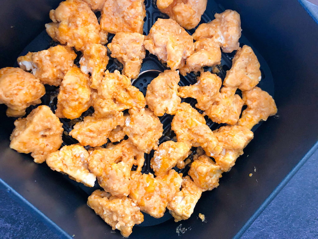 Vegan Air fryer Buffalo Cauliflower Wings Organically Blissful