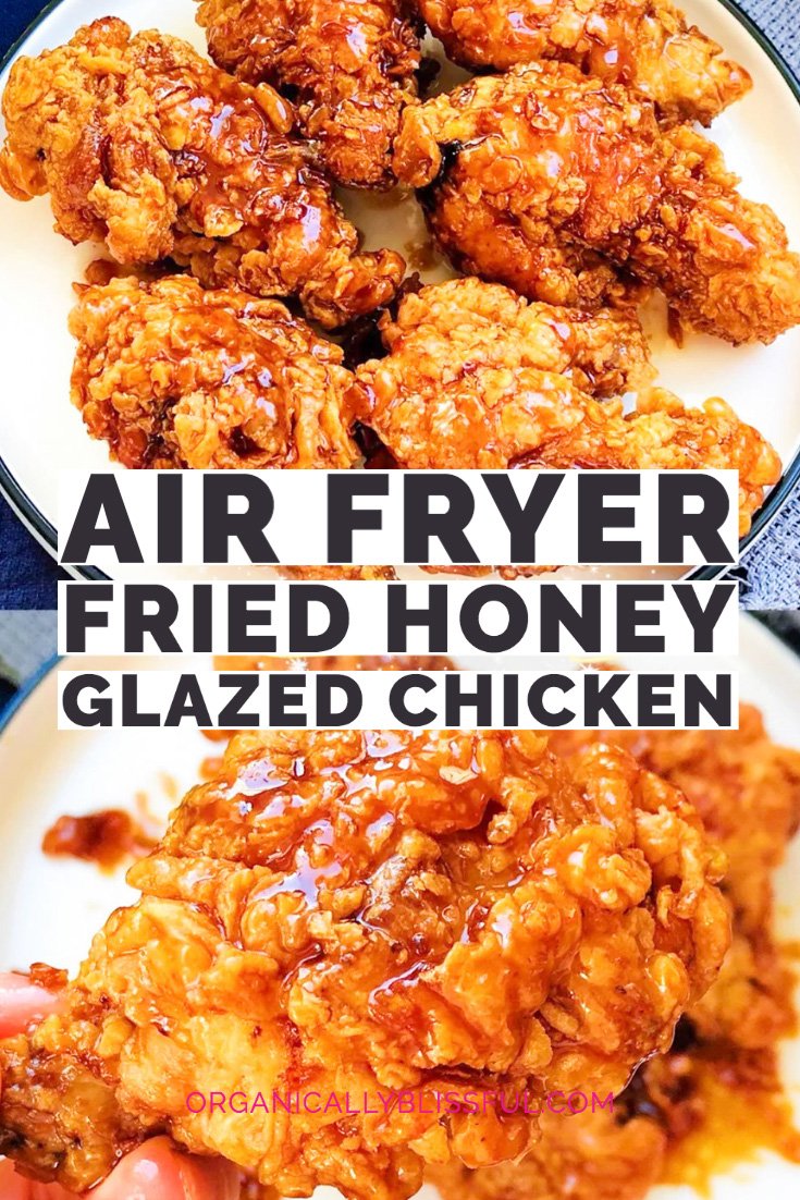 air fryer fried honey glazed chicken