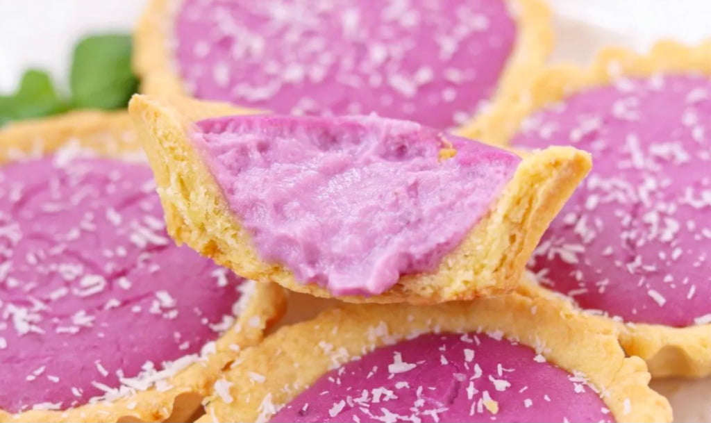 Purple Sweet Potato Egg Tart Recipe Organically Blissful