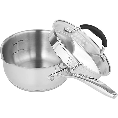 AVACRAFT Multi-Purpose Saucepan with Glass Strainer Lid AVACRAFT Multi-Purpose Saucepan with Glass Strainer Lid