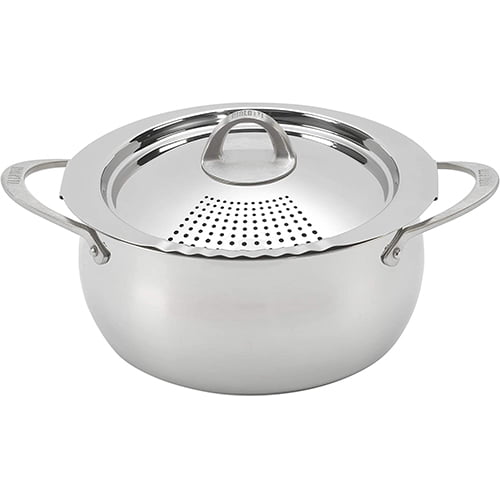 Bialetti Oval Multi-Pot with Strainer Lid_ Bialetti Oval Multi-Pot with Strainer Lid