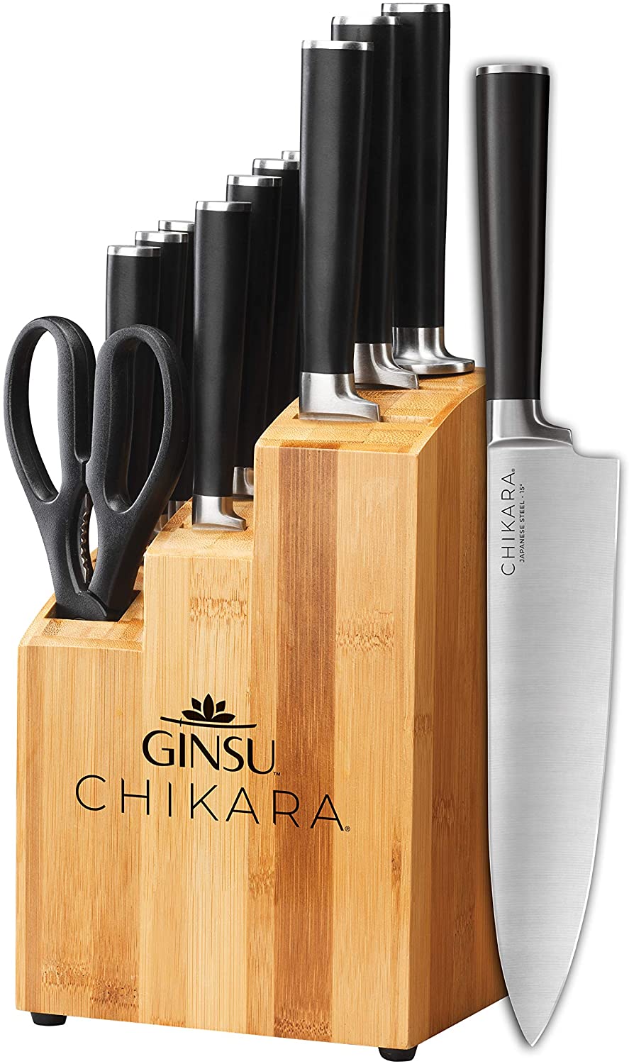 Ginsu Gourmet Chikara Series 12-Piece Japanese Knife Set Ginsu Gourmet Chikara Series 12-Piece Japanese Knife Set