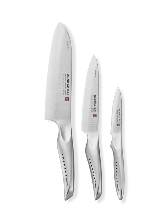 Global Sai 3-Piece Japanese Knife Starter Set Global Sai 3-Piece Japanese Knife Starter Set