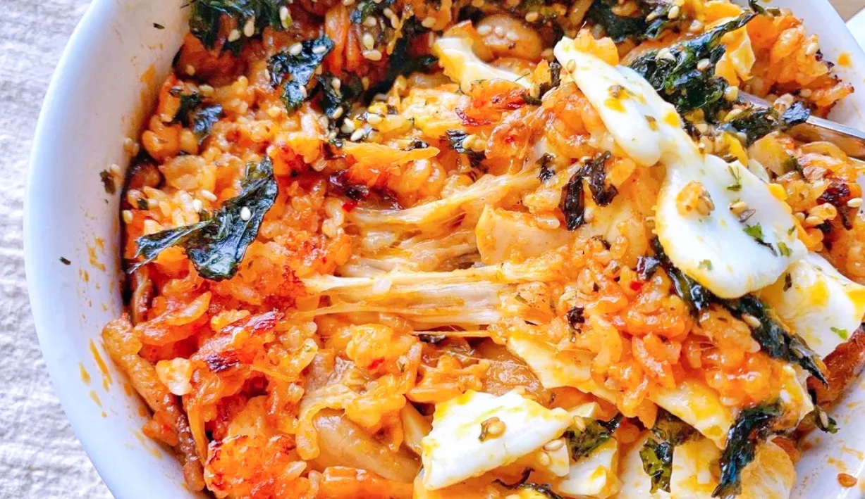 Korean style cheesy rice Korean style cheesy rice