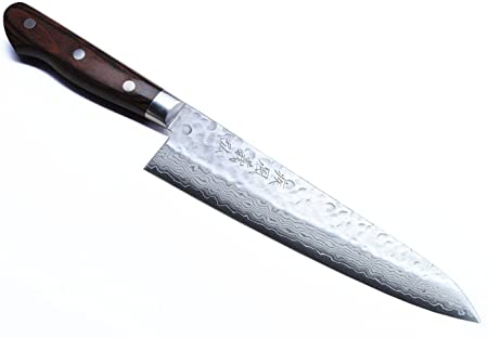 Yoshihiro VG10 16 Layer Hammered Damascus Gyuto Japanese Knife Yoshihiro VG10 16 Layer Hammered Damascus Gyuto Japanese Knife