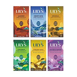 Lily's Chocolate Bars (6-Pack Variety)