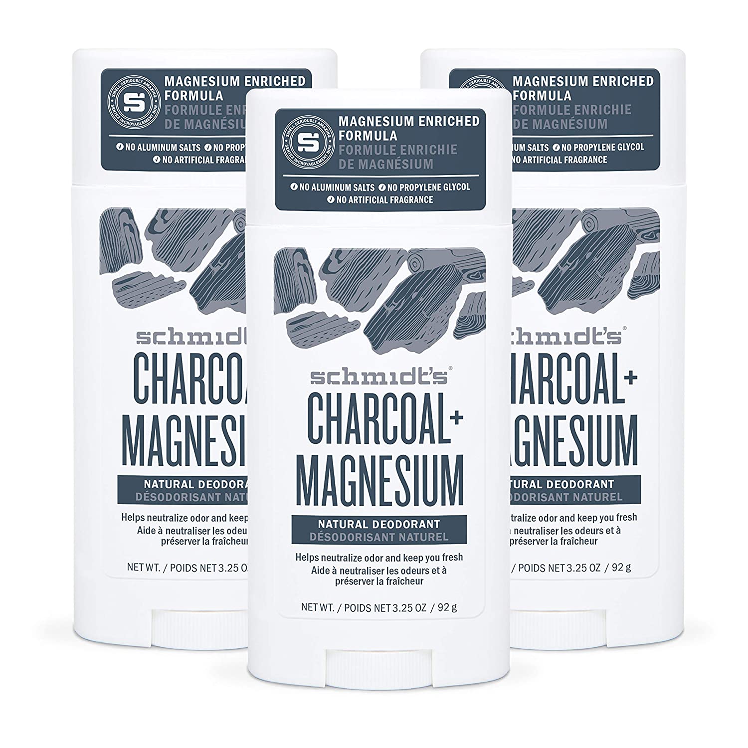 Schmidt's Deodorant Stick with Charcoal and Magnesium in Freshly Fallen Rain Schmidt's Deodorant Stick with Charcoal and Magnesium in Freshly Fallen Rain