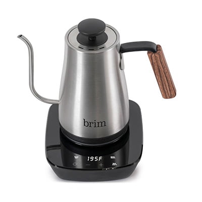 Brim Gooseneck Stainless Steel Kettle with Wood Handle Brim Gooseneck Stainless Steel Kettle with Wood Handle