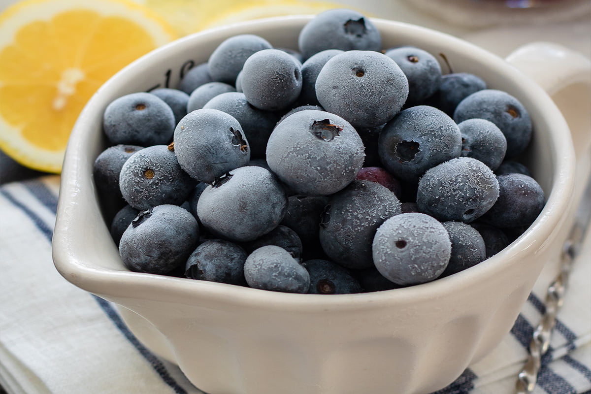 frozen blueberries