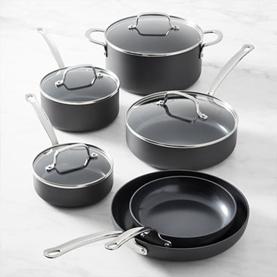 Open Kitchen by Williams Sonoma Ceramic Nonstick Cookware Set Open Kitchen by Williams Sonoma Ceramic Nonstick Cookware Set