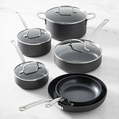Open Kitchen by Williams Sonoma Ceramic Nonstick Cookware Set Open Kitchen by Williams Sonoma Ceramic Nonstick Cookware Set