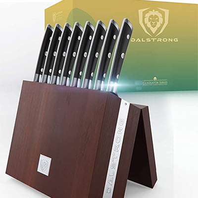 Dalstrong Gladiator Series Steak Knife Set with Folding Block Dalstrong Gladiator Series Steak Knife Set with Folding Block