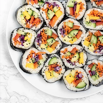 cauliflower rice sushi