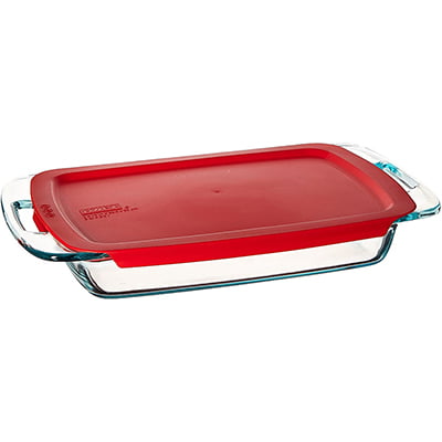 Pyrex Easy-Grab 3-Qt Glass Baking Pan with Lid2