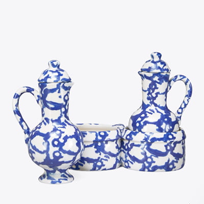 Tory Burch Spongeware Oil & Vinegar Set Tory Burch Spongeware Oil & Vinegar Set