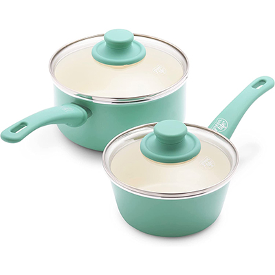 GreenLife Healthy Ceramic Saucepan Set GreenLife Healthy Ceramic Saucepan Set