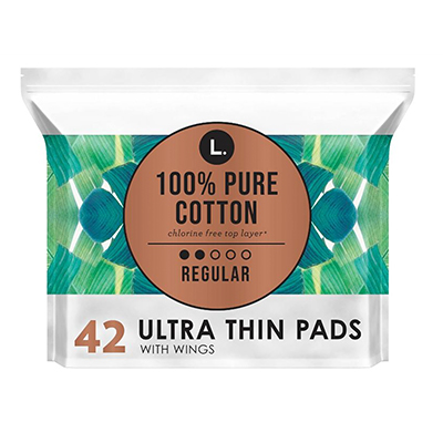 L. Organic Cotton Ultra-Thin Pads with Wings L. Organic Cotton Ultra-Thin Pads with Wings