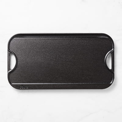 Lodge Seasoned Cast Iron Double-Burner Reversible Grill or Griddle Lodge Seasoned Cast Iron Double-Burner Reversible Grill or Griddle
