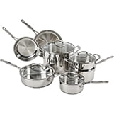 Cuisinart ® Chef's Classic™ 11-Piece Stainless Steel Cookware Set thumbnail