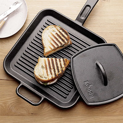 Lodge Cast Iron Square Panini Press