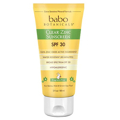 Babo Botanicals Clear Zinc Sunscreen Lotion
