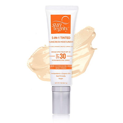Suntegrity Skincare 5 In 1 Natural Tinted Moisturizing Face Sunscreen