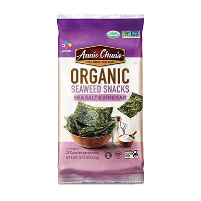 Annie Chun's Organic Seaweed Snacks With Sea Salt Annie Chun's Organic Seaweed Snacks With Sea Salt