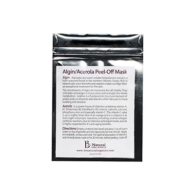 Be Natural Organics Algin Acerola Peel-Off Mask