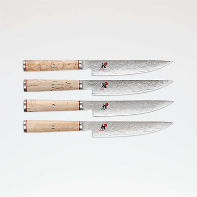 MIYABI Birchwood 4-Pc Steak Knife Set
