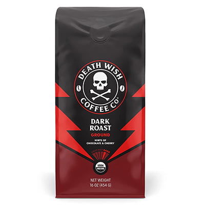 Death Wish Ground Coffee: Dark Roast