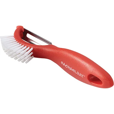Rachel Ray 3-In-1 Kitchen Peeler With Brush Rachel Ray 3-In-1 Kitchen Peeler With Brush