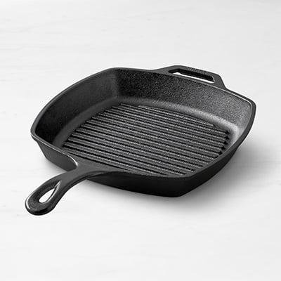 Lodge Wildlife Square Grill Pan with Fish