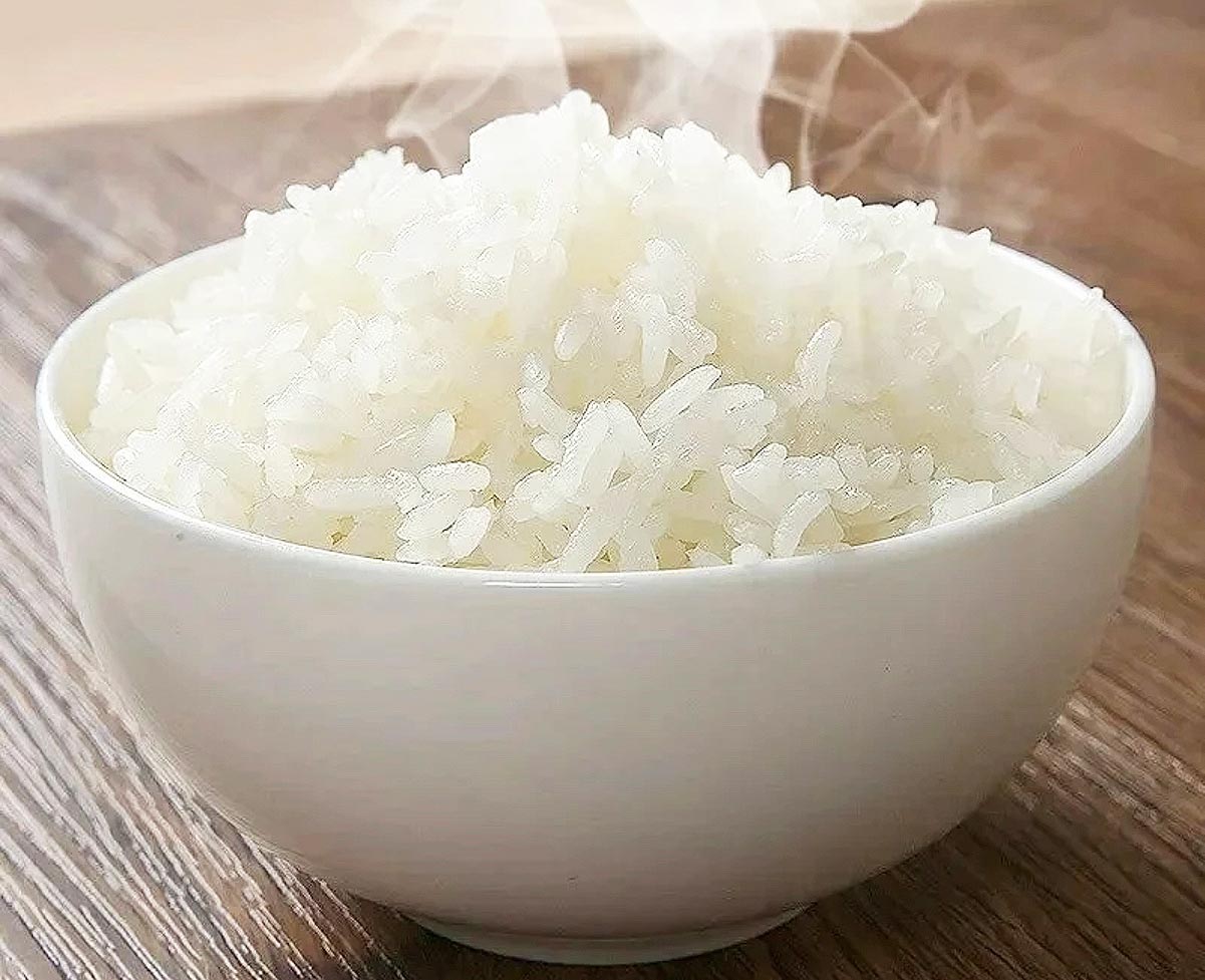 steam white rice