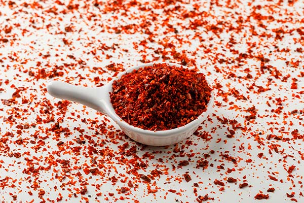 Chili Powder in white scoop