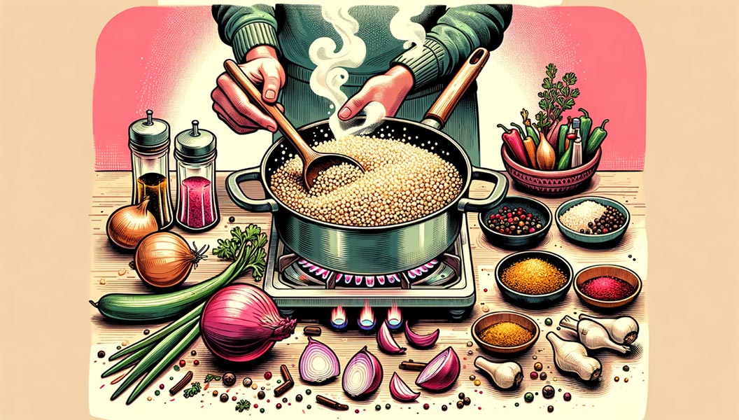 cooking couscous Pilaf Method