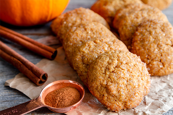 Cookies with pumpkin spice