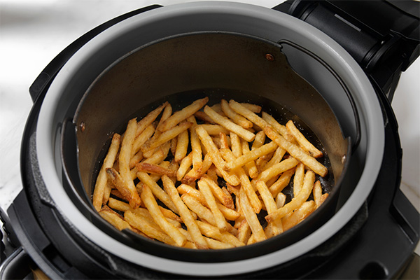 Air-fried frozen French fries